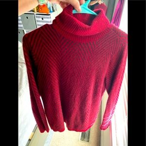 Garnet/black sweater